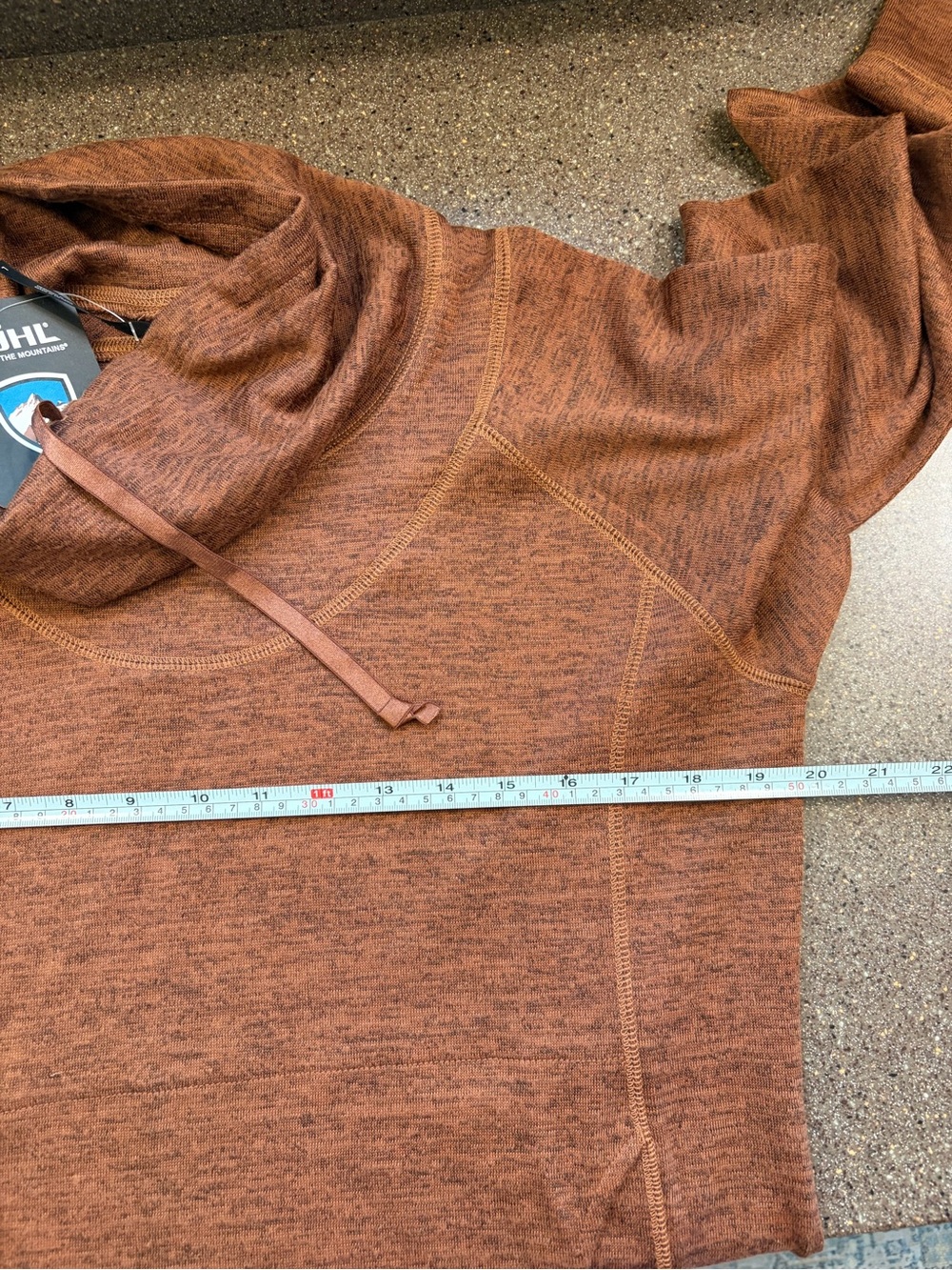 Kuhl Brown Heathered Cowl-Neck Tunic - Picture 7 of 9